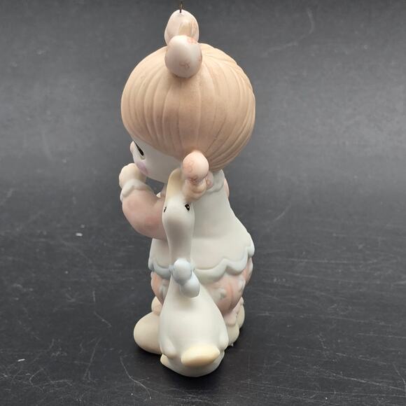 Precious Moments Girl with Goose Ornament Samuel Butcher 1987 - Picture 4 of 6